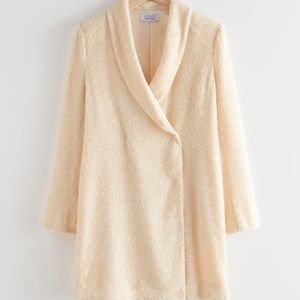 & Other Stories Sequin Double Breasted Blazer Dress